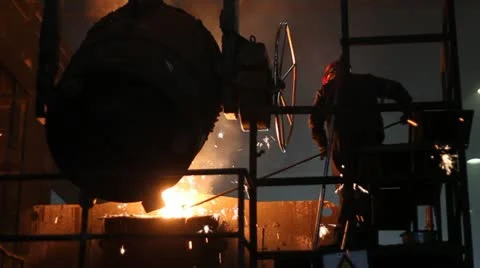 Hard Work In Foundry Stock Footage 18519697