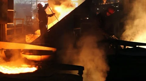 Hard work in a Foundry Stock Footage 20295959