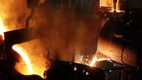 Hard Work In Foundry Stock Footage 73422536