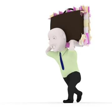 Hard work. Stock Illustration