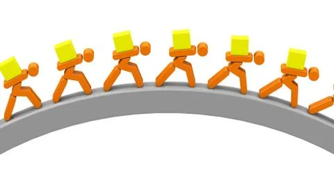 Hard work Stock Illustration