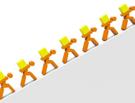 Hard work Stock Illustration