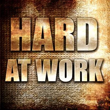 Hard at work Stock Illustration