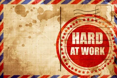 Hard at work Stock Illustration