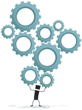 Hard work Stock Illustration