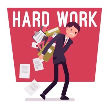 Hard work man Illustration