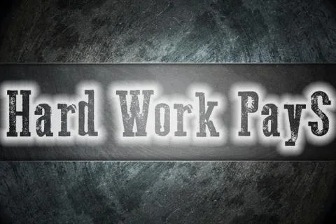 Hard work pays concept Stock Illustration