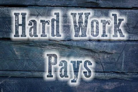 Hard work pays concept Stock Illustration