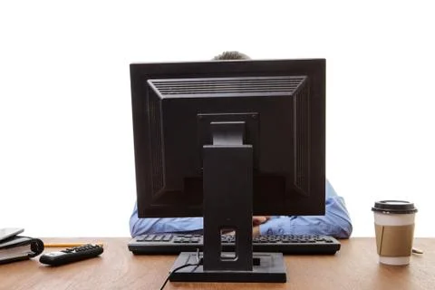 Hard at work Foto stock