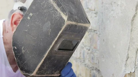 Hard work welder Stock Footage 51218806