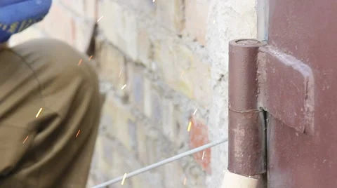 Hard work of welder Stock Footage 51220084