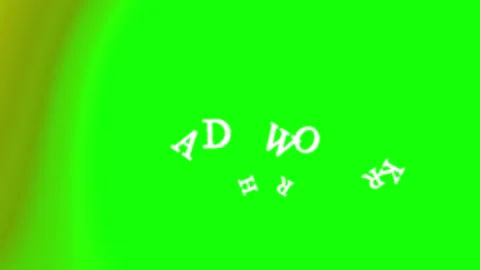 Hard Work White Typography Text Animation on Green Screen Background 스톡 동영상 336662336