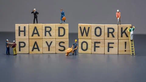 Hard work will pay off Stock Photos