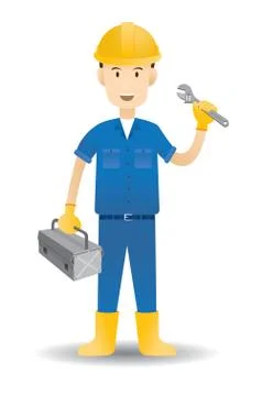 Hard Worker Stock Illustration