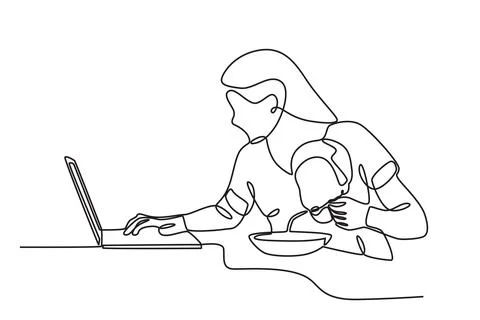 A hard worker Stock Illustration