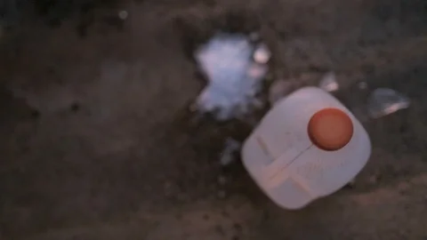 Hard Working Immigrant Man prepares for Heat with Cold Water Stock Footage 101973212