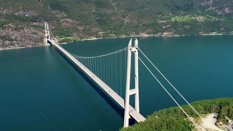 Hardanger Bridge Stock Footage 92794091