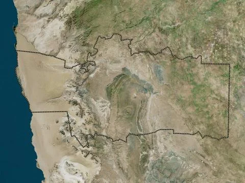 Hardap, Namibia. High resolution satellite map Stock Illustration