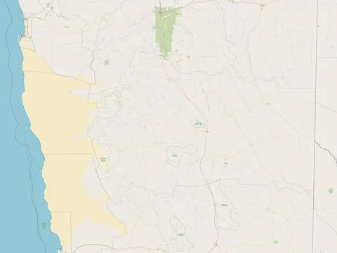 Hardap, Namibia. Open Street Map Illustrazione stock