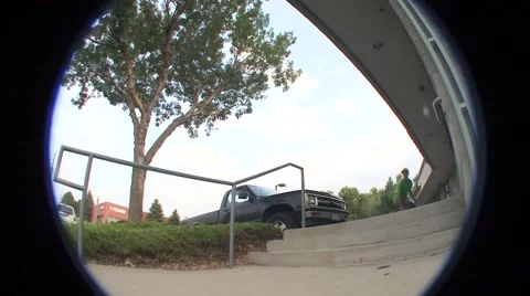 Hardcore Skateboarding Crash Stock Footage 49757914