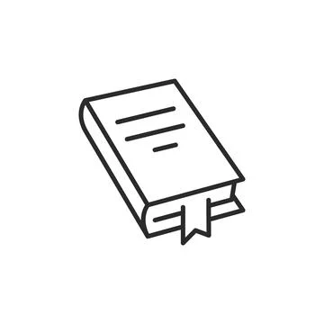 Hardcover Book Icon Stock Illustration
