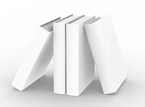 Hardcover book mockup , 3d rendering. Stock Illustration