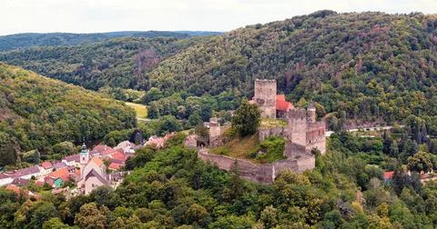 Hardegg, Austria - 07 13 2018: Burg Hardegg Stock Photos