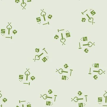 Hardening blacksmith glyph seamless pattern イラスト素材