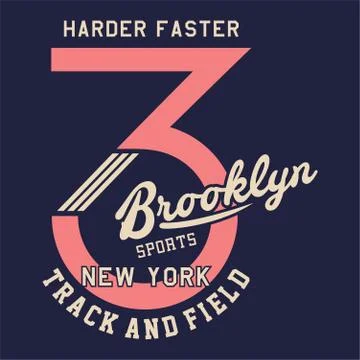Harder faster brooklyn Illustrazione stock