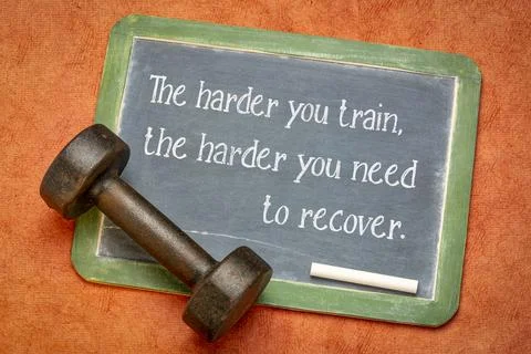 The harder you train ... Foto stock