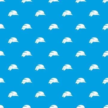 Hardhat pattern seamless blue Illustrazione stock