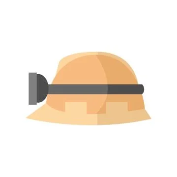 Hardhat Worker Safety Helmet Vector Illustration Graphic Stock Illustration