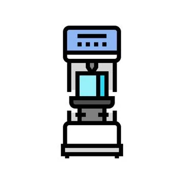 Hardness testing materials engineering color icon vector illustration イラスト素材