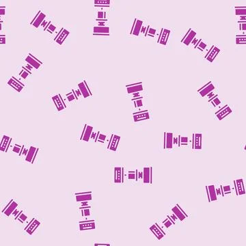 Hardness testing materials engineering glyph seamless pattern 스톡 일러스트
