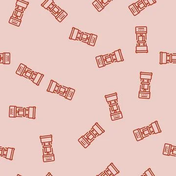 Hardness testing materials engineering line seamless pattern Stock Illustration