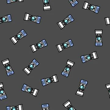 Hardness testing materials engineering vector seamless pattern 스톡 일러스트