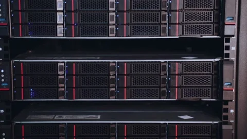 Hardware and software complex of hyper convergent system Stock Footage 196950164