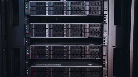 Hardware and software complex of hyper convergent system Stock Footage 196950219