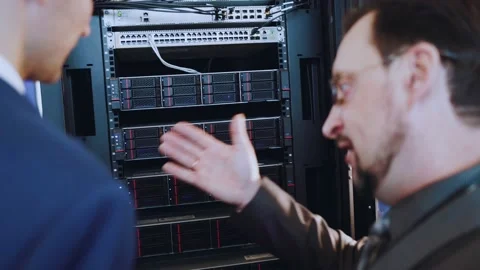 Hardware and software complex of hyper convergent system Stock Footage 196950453