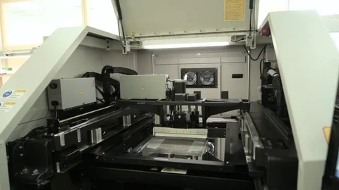 Hardware For Assembly Of Electronic Printed Circuit Boards Of Chips Stock Footage 80921481