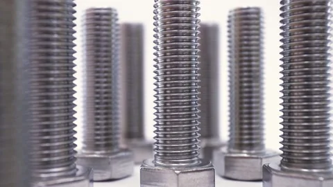 Hardware bolt close up. Zoom effect. 動画素材 134517085