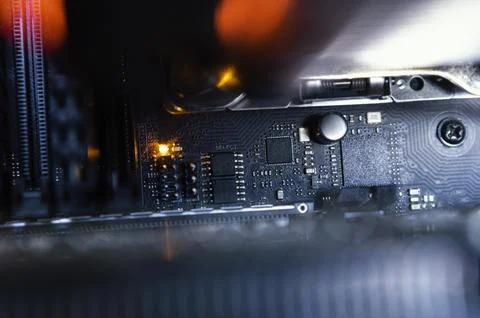 Hardware component background 스톡 사진