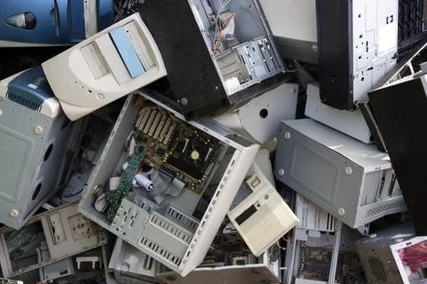 Hardware computer desktop recycle industry Stock Photos