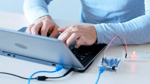 Hardware development it engineer programming Stock Footage 118517718