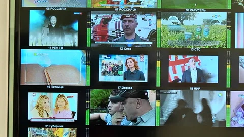 Hardware for digital television broadcasting Video stock 92212251