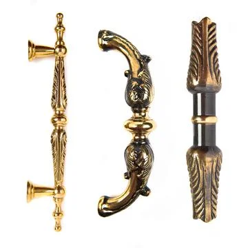 Hardware elements over isolated white background Stock Photos