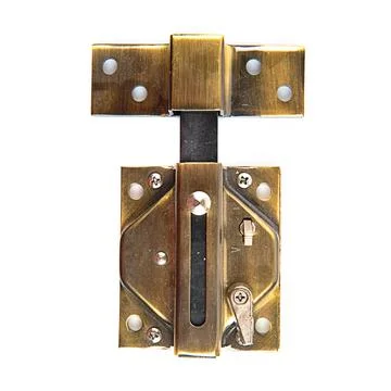 Hardware elements over isolated white background Stock Photos