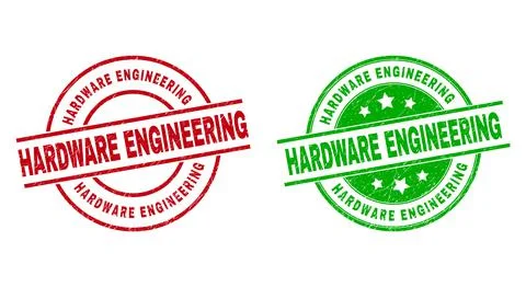 HARDWARE ENGINEERING Round Stamps Using Corroded Surface Stock Illustration