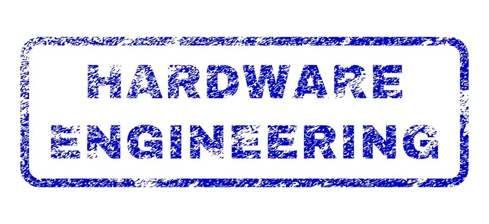 Hardware Engineering Rubber Stamp Illustrazione stock