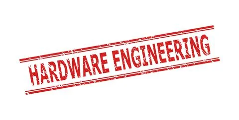 HARDWARE ENGINEERING Watermark with Unclean Surface and Double Parallel Lines Stock Illustration